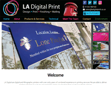 Tablet Screenshot of ladigitalprint.co.uk